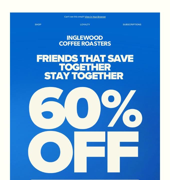 Inglewood Coffee Roasters offer