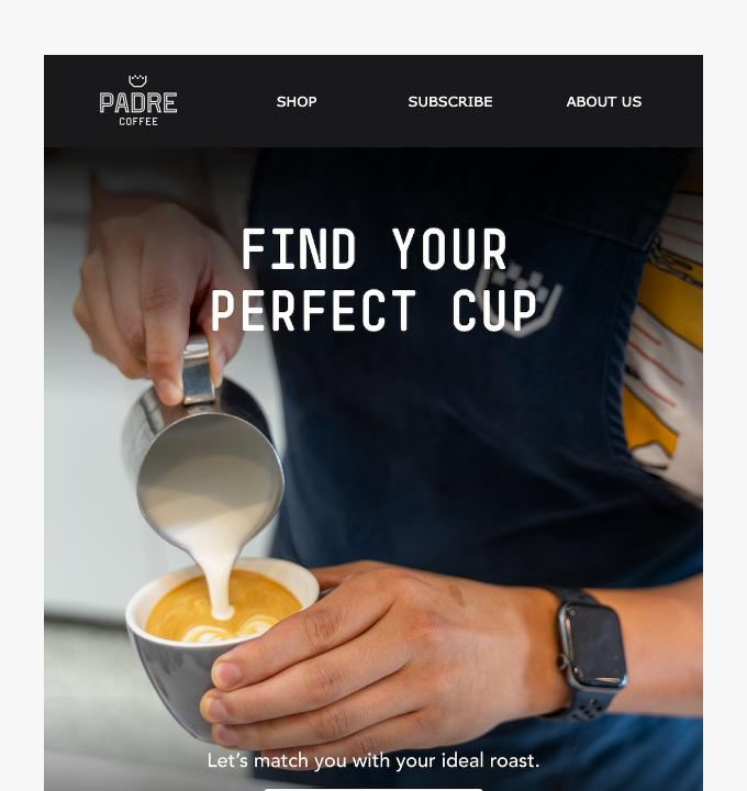 Padre Coffee offer